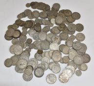 Approximately 1540g of pre-1947 UK silver coinage