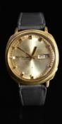 Seiko 5 gentleman's automatic wristwatch ref. 6119-6003 with day and date aperture, gold hands, hour