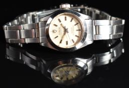 Tudor Oyster Princess ladies automatic wristwatch ref. 7604/0 with luminous steel hands, two-tone