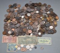 An amateur collection of UK and overseas coinage, George III era onwards, includes George IV 1826