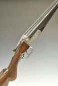 Herbert E Pollard & Co of Worcester 16 bore side by side shotgun with scrolling engraving to the