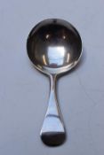 Georgian hallmarked silver tea caddy spoon London 1814, maker's mark indistinct, length 8.5cm,