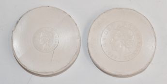 Ian Rank-Broadley 1998 silicon rubber proofs for the Royal Effigy obverse, two sizes, Ian Rank-