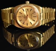 Omega Seamaster ladies automatic wristwatch ref. 766.0818 with date aperture, two-tone hands and