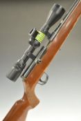 Mauser Model 105 .22LR semi-automatic rifle with chequered semi-pistol grip, sling suspension