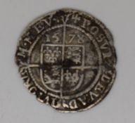 Elizabeth I 1578 threepence with rose and date
