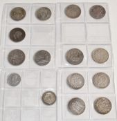 Schulz album of largely 19thC continental silver coinage to include France, Spain, Holland,
