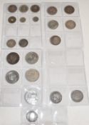 Schulz album of German silver coinage 1773 onwards including 1 rupee, Deutch Ostafrika, five 5