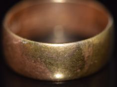 Victorian 22ct gold wedding band, Birmingham 1896, 5.5g, size J/K