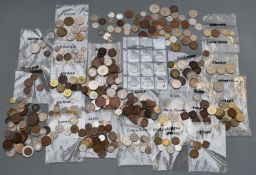 An amateur collection of overseas coinage, 19thC onwards to include Rhodesia, Gibraltar, East