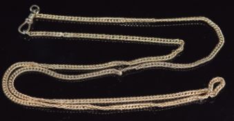 A 9ct gold guard chain/ watch chain, 26.2g, 74cm long