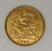 1905 Edward VII gold half sovereign