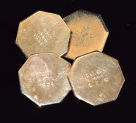 A pair of 9ct gold cufflinks, 4.2g