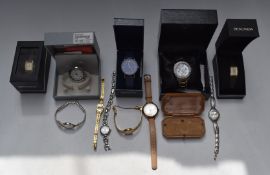 Eleven various ladies wristwatches including Guess, Sekonda and Accurist, some in original boxes