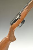 CZ 511 .22 semi-automatic rifle with chequered semi-pistol grip and forend, magazine, sling