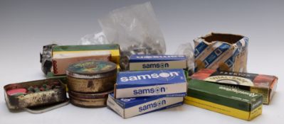 A large collection of cast bullets and cartridge cases, some in original boxes.