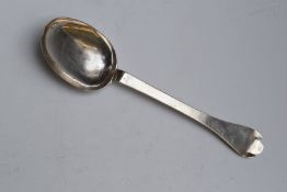 Believed West Country circa late 17thC provincial hallmarked silver treffid or dog nose spoon with