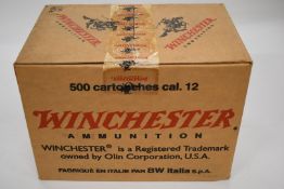 Five-hundred Winchester GB 12 bore shotgun cartridges, all in original boxes.  PLEASE NOTE THAT A