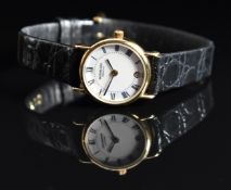 Raymond Weil ladies wristwatch ref. 9923 with date aperture, black hands and Roman numerals, two-