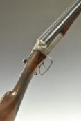 James McCririck & Son of Kilmarnock 12 bore side by side shotgun with lock named 'J McCririck &