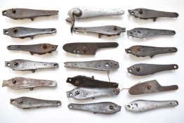 Fifteen shotgun locks including Robinson, R Adam's, Westley Richards, Darlow of Norwich, Marrisson
