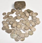 A collection of mostly Queen Victoria pre-1920 silver threepenny pieces, with a few pre-1947