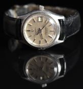 Omega Seamaster ladies wristwatch ref. 596.0017 with date aperture, luminous hands, two-tone baton