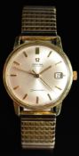 Omega Seamaster gentleman's automatic wristwatch ref. 166.002 with date aperture, luminous gold