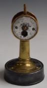 Early/ mid 20thC tabletop novelty cigar cutter in the form of a ship's telegraph, marked D