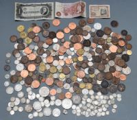 An interesting collection of UK and overseas coinage, includes Ireland 1723 Wood's George I