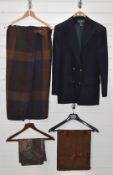 Lauren Ralph Lauren ladies navy wool blazer, US size 8 and kilt-style wool skirt size 14, Polo Ralph