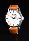 Tissot Visodate gentleman's automatic wristwatch ref. T019430B with day and date aperture, steel