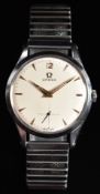 Omega gentleman's wristwatch ref. 2750-5 with subsidiary seconds dial, luminous gold hands and arrow