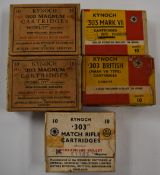 Fifty Kynoch .303 rifle cartridges, all in original boxes.  PLEASE NOTE THAT A VALID RELEVANT