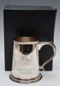 Elizabeth II Silver Jubilee commemorative limited edition (589/2500) hallmarked silver pint tankard,