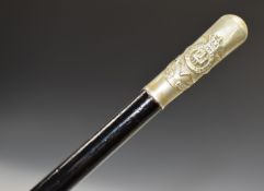 Devonshire Regiment Victorian swagger stick, length 70.5cm