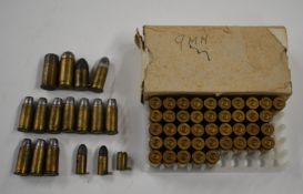A collection of assorted collectable rifle cartridges including 42 9mm, pinfire etc.   PLEASE NOTE