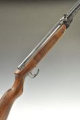 Webley Mark 3 .22 air rifle with semi-pistol grip, reeded forend and adjustable sights, serial