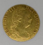1785 George III gold guinea, F/EF