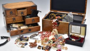 A collection of costume jewellery including The Duchess of Windsor panther bracelet by Franklin