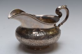 Paul Storr William IV hallmarked silver milk jug, London 1831, also marked Storr & Mortimer,