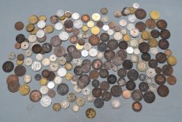 A collection of overseas coinage with high proportion of 19thC examples, very small silver