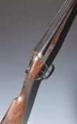 Joseph Bourne & Son 12 bore side by side shotgun with engraved locks, underside, trigger guard,
