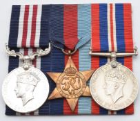 British Army WW2 Dunkirk 1940 Gloucestershire Regiment Military Medal group of three comprising