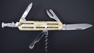 Asprey of London pocket multi-tool with butt markers, game counters for pheasants, partridges,