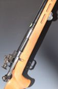 Musgrave 7.62mm bolt-action target rifle with semi-pistol grip, raised cheek piece, adjustable AJP