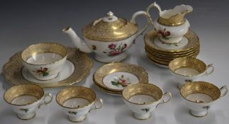 Approximately twenty pieces of Hammersley tea ware decorated with roses