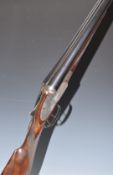 Charles Ryland & Co 12 bore sidelock side by side sidelock shotgun with engraving to the locks,