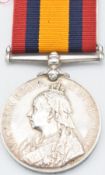 British Army Queen's South Africa Medal 1899 named to 4267 Private S R Edmunds Gloucestershire