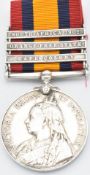 British Army Queen's South Africa Medal 1899 with clasps for Cape Colony, Orange Free State and